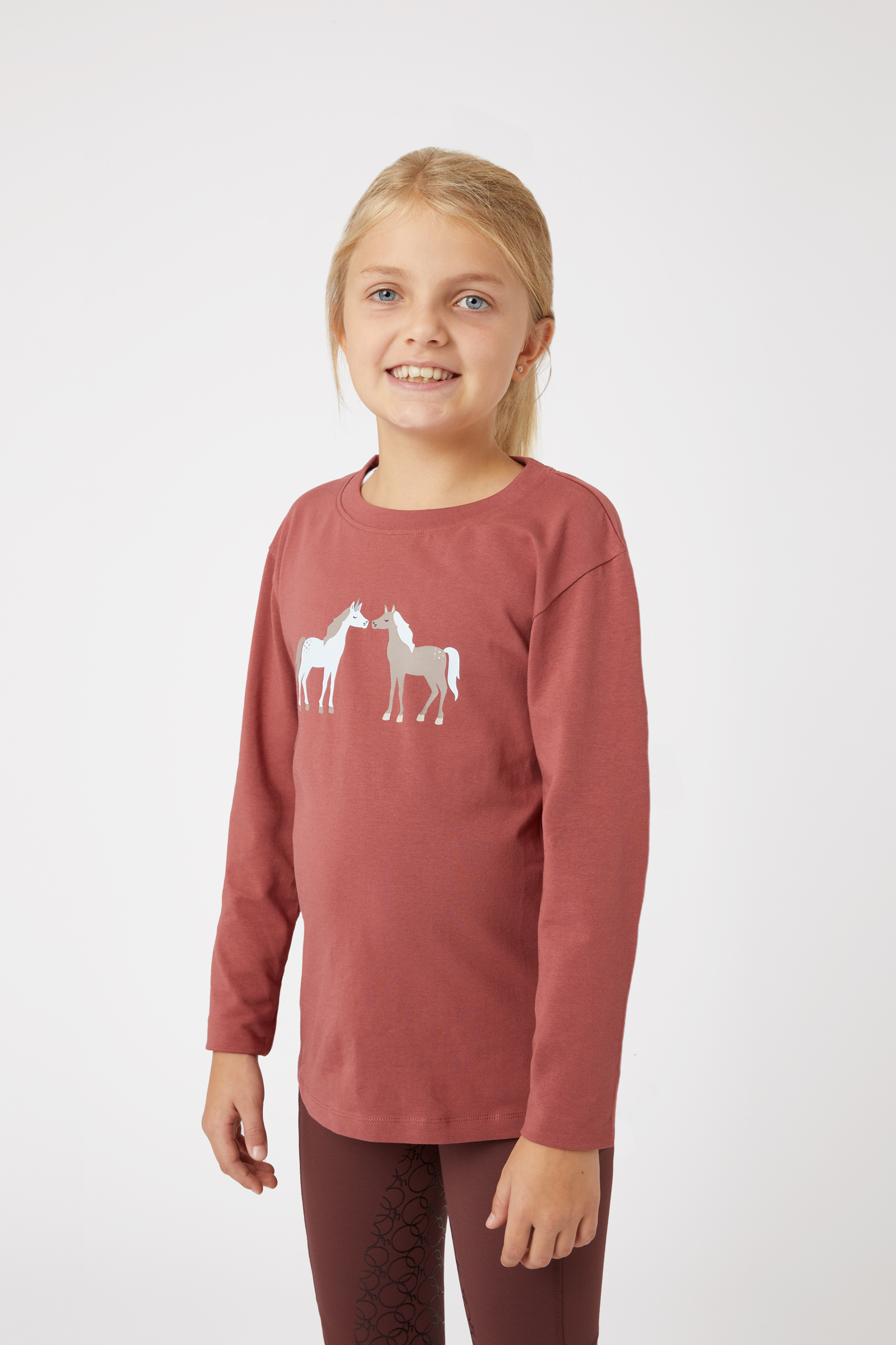 Køb Horze Leighton Teens Langærmet Bluse med Print |