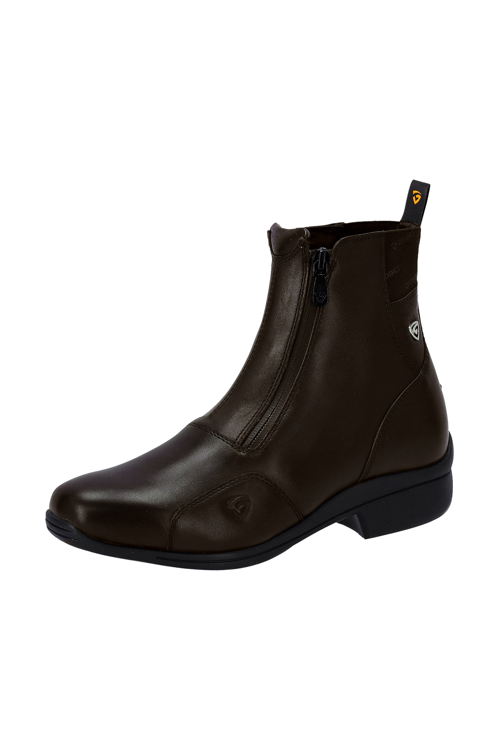 Horze Bonn Kids Rubber Paddock Boots, Brown, 2